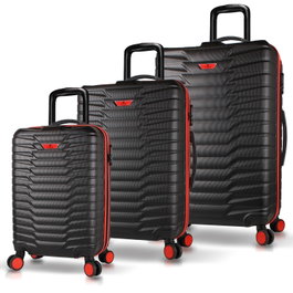 Zoozie Bags Juego de maletas de 3 piezas Negro